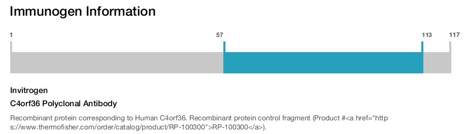 C4orf36 Polyclonal Antibody