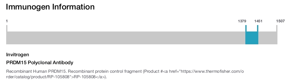 PRDM15 Polyclonal Antibody