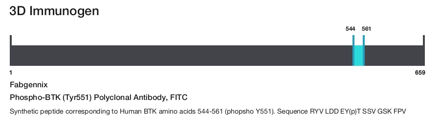 Phospho-BTK (Tyr551) Polyclonal Antibody, FITC