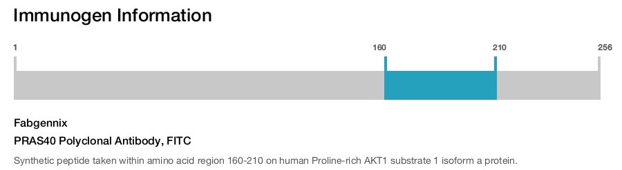 PRAS40 Polyclonal Antibody, FITC