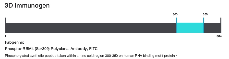 Phospho-RBM4 (Ser309) Polyclonal Antibody, FITC