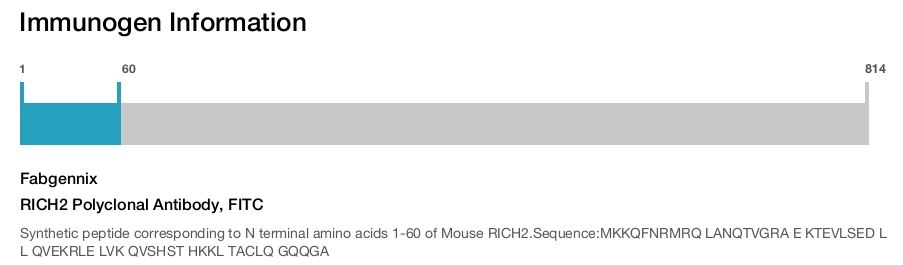 RICH2 Polyclonal Antibody, FITC
