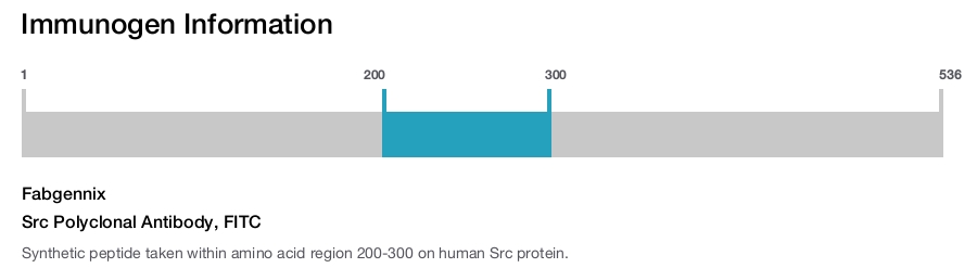 Src Polyclonal Antibody, FITC