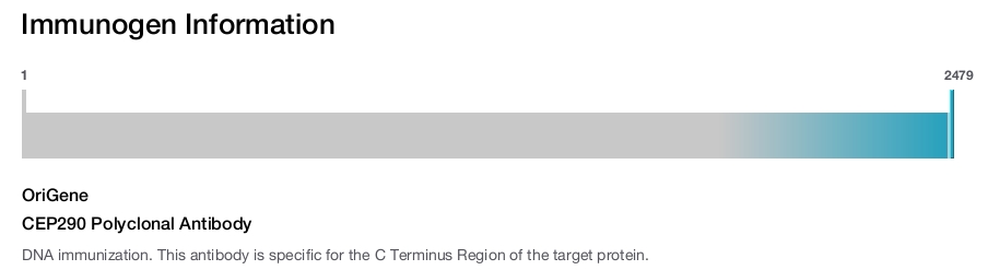 CEP290 Polyclonal Antibody