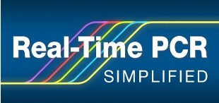 A graphic reads "Real-time PCR simplified" on a blue background