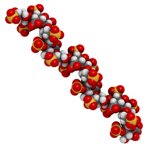 Heparin chemical structure. Image: molekuul.be/Shutterstock.com