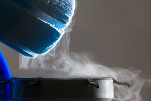Container with liquid nitrogen. Image: Vit Kovalcik/Shutterstock.com