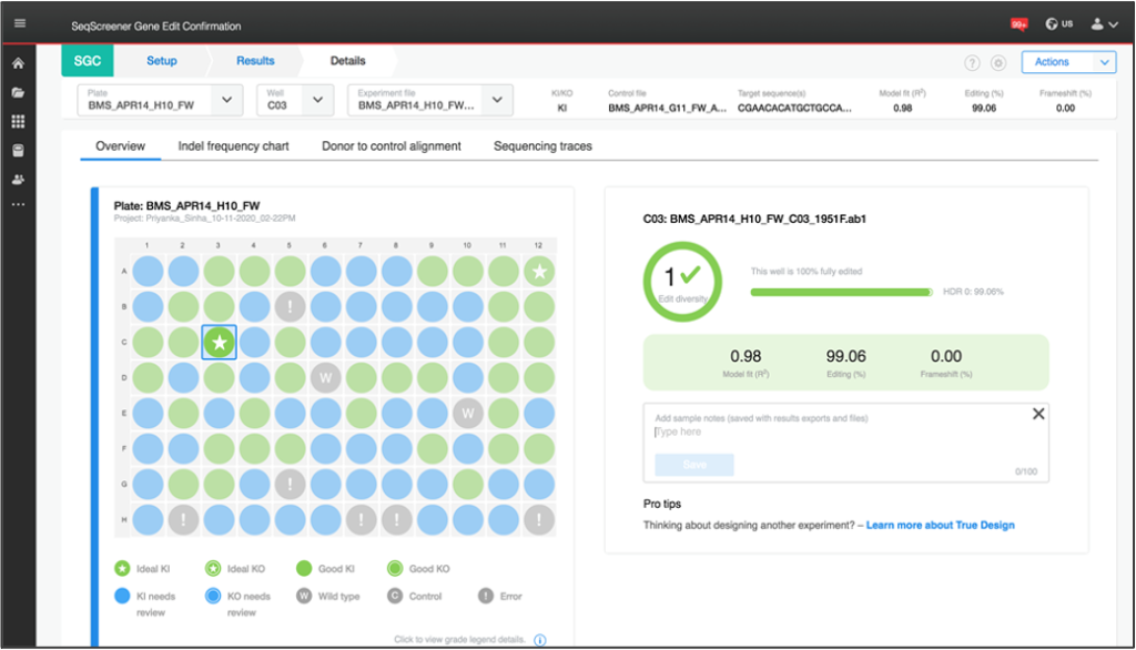 SeqScreener Gene Edit Confirmation App 