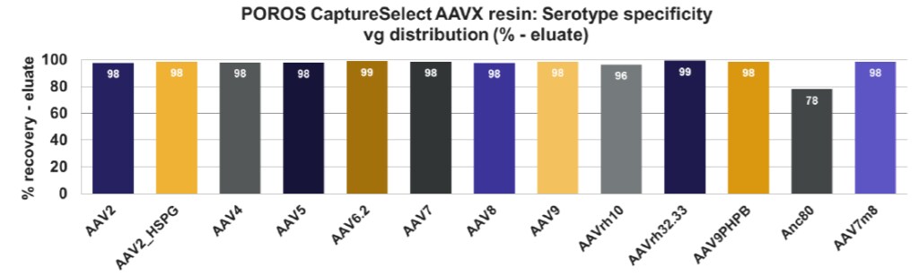 POROS CaptureSelect AAVX Resinの静的結合実験