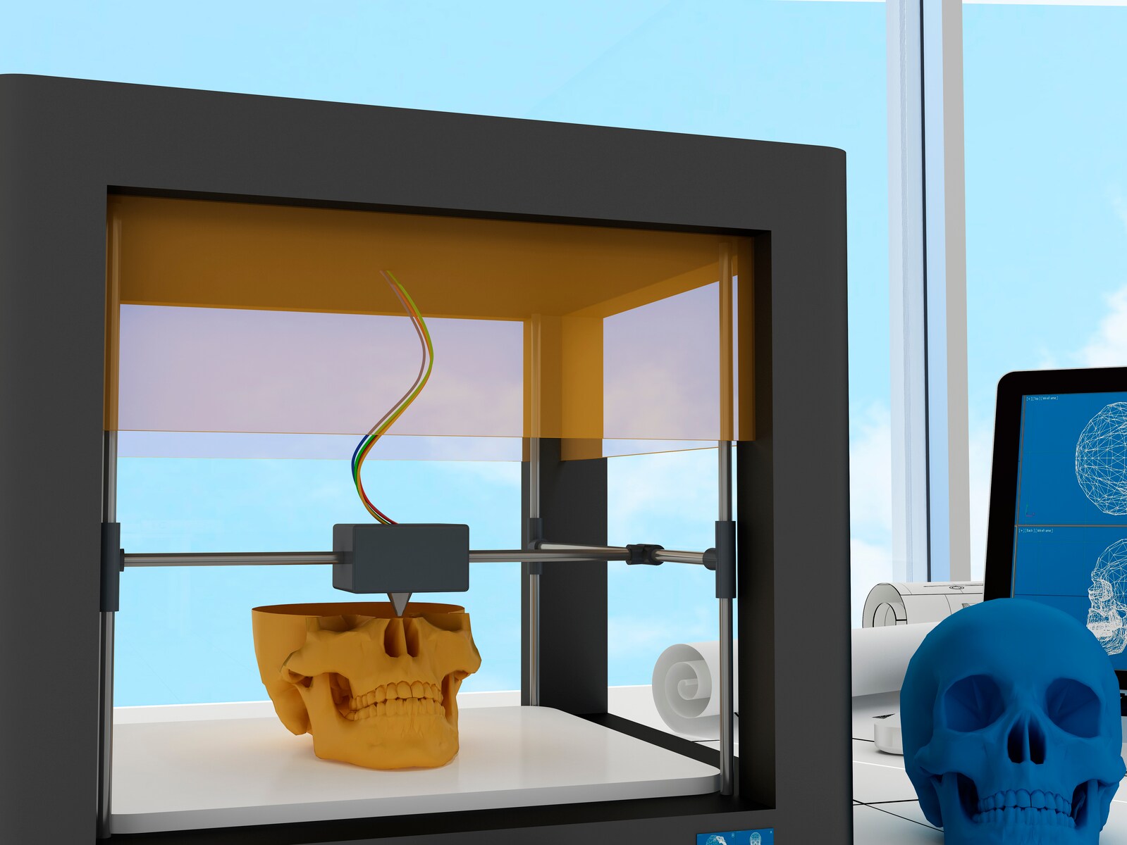 3D printed skull