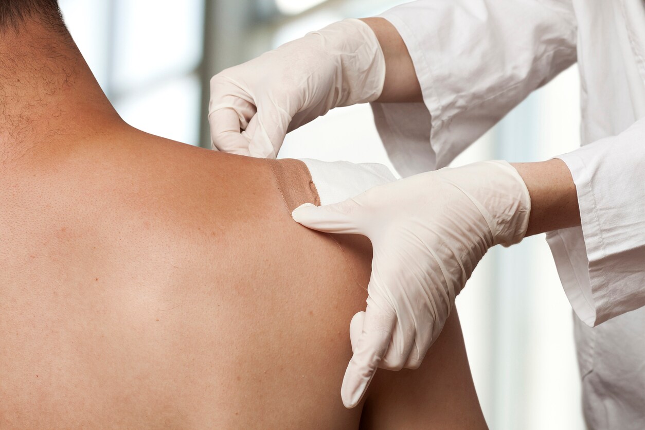 wound dressing can contain silver metal