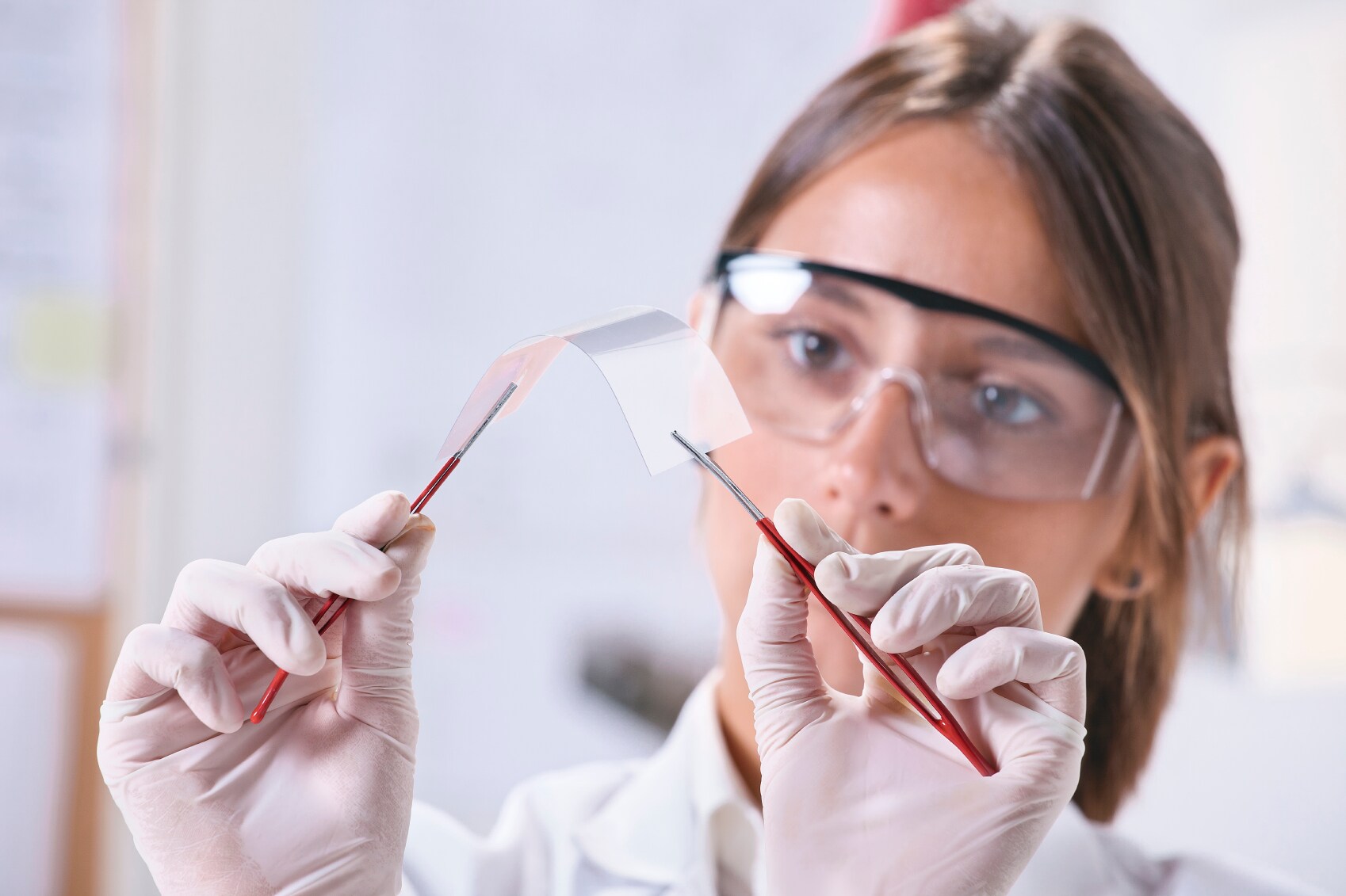 scientists with graphene