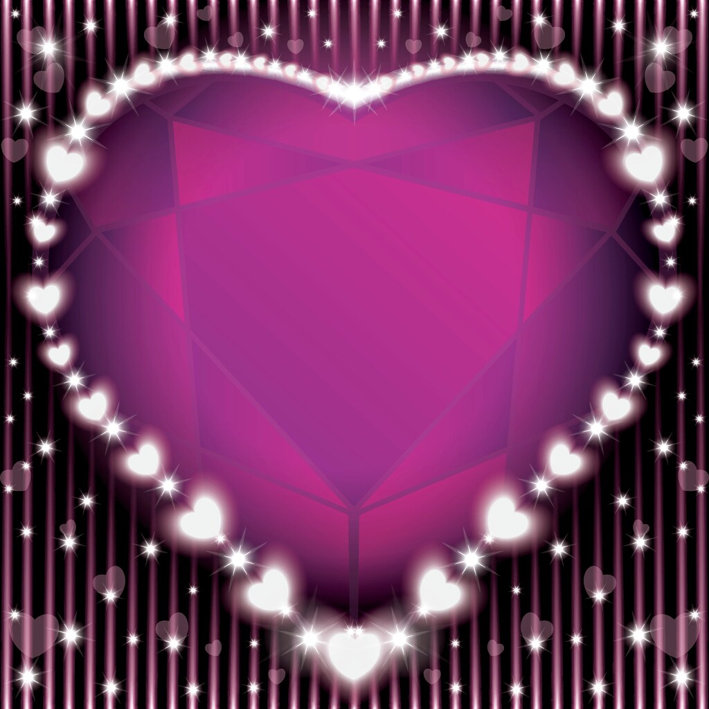 valentine diamond heart