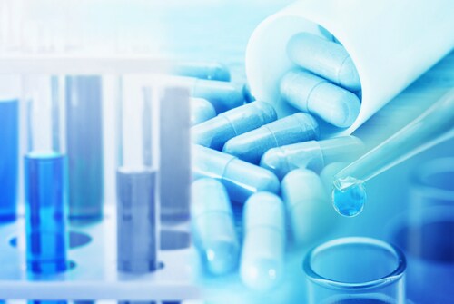 Research chemistry medicine at lab , test drug pharmaceutical. Image: Sisacorn/Shutterstock.com.