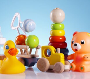 Baby toys and equipment. Image: FikMik/Shutterstock.com.