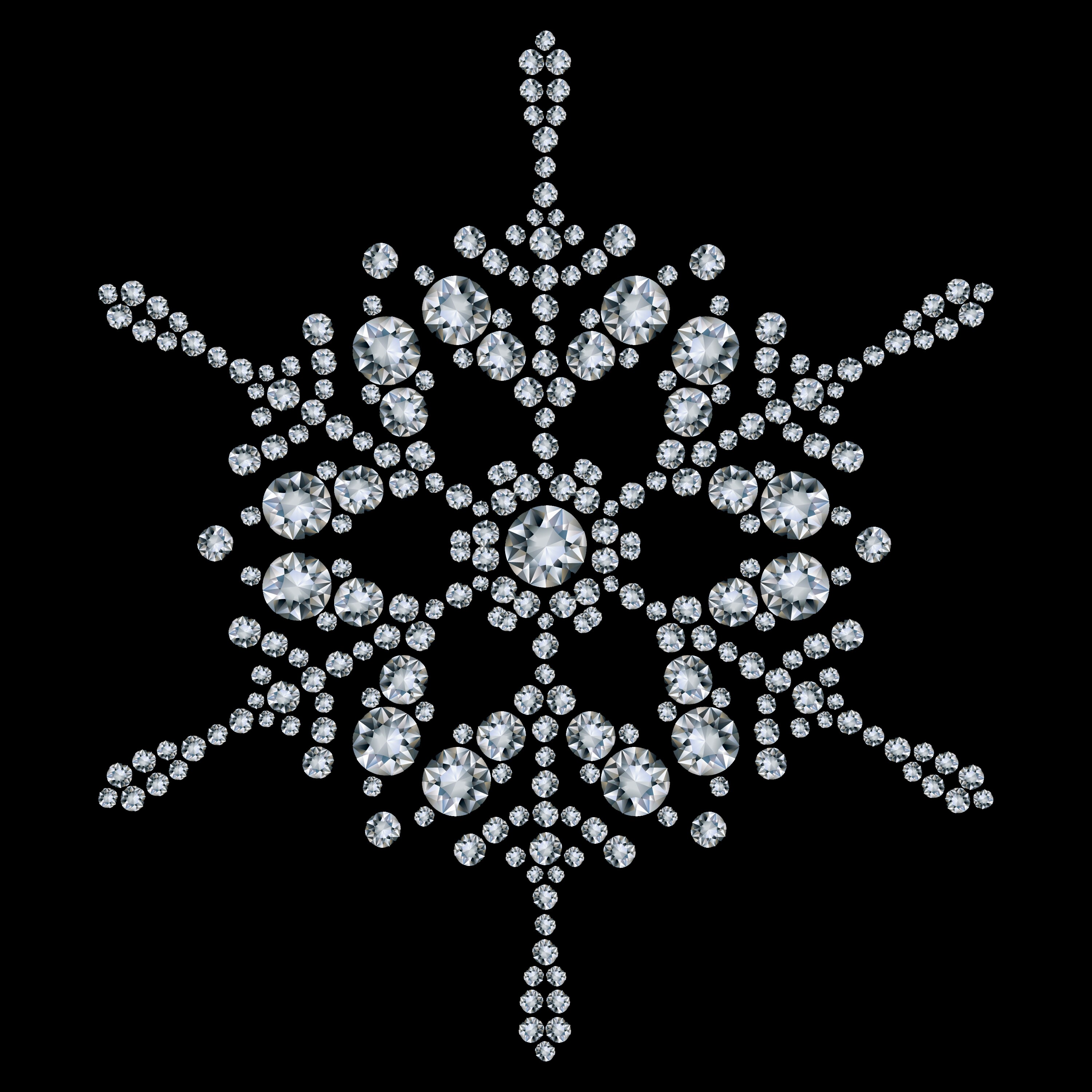 diamond snowflakes