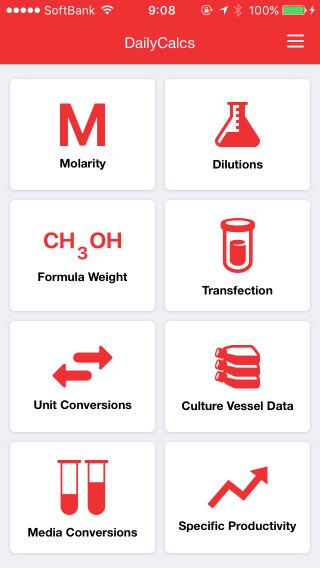 研究者にオススメ モバイルアプリ Dailycalcs の実験に役立つ8つの