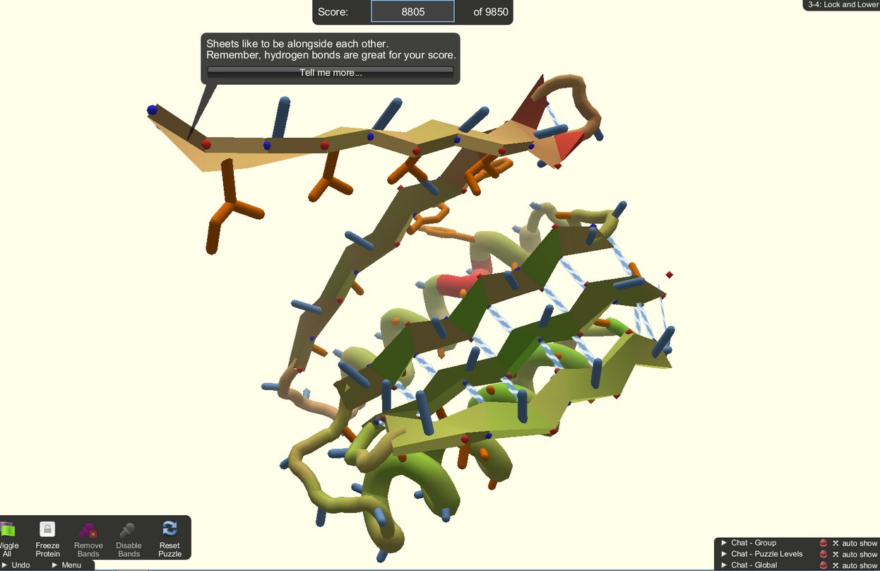 Gamers Help Computers Fold Proteins