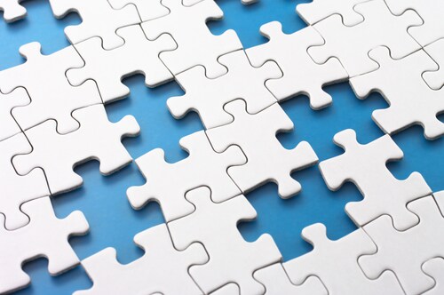 Missing puzzle pieces. Concept image of unfinished task. Image: tadamichi/Shutterstock.com.