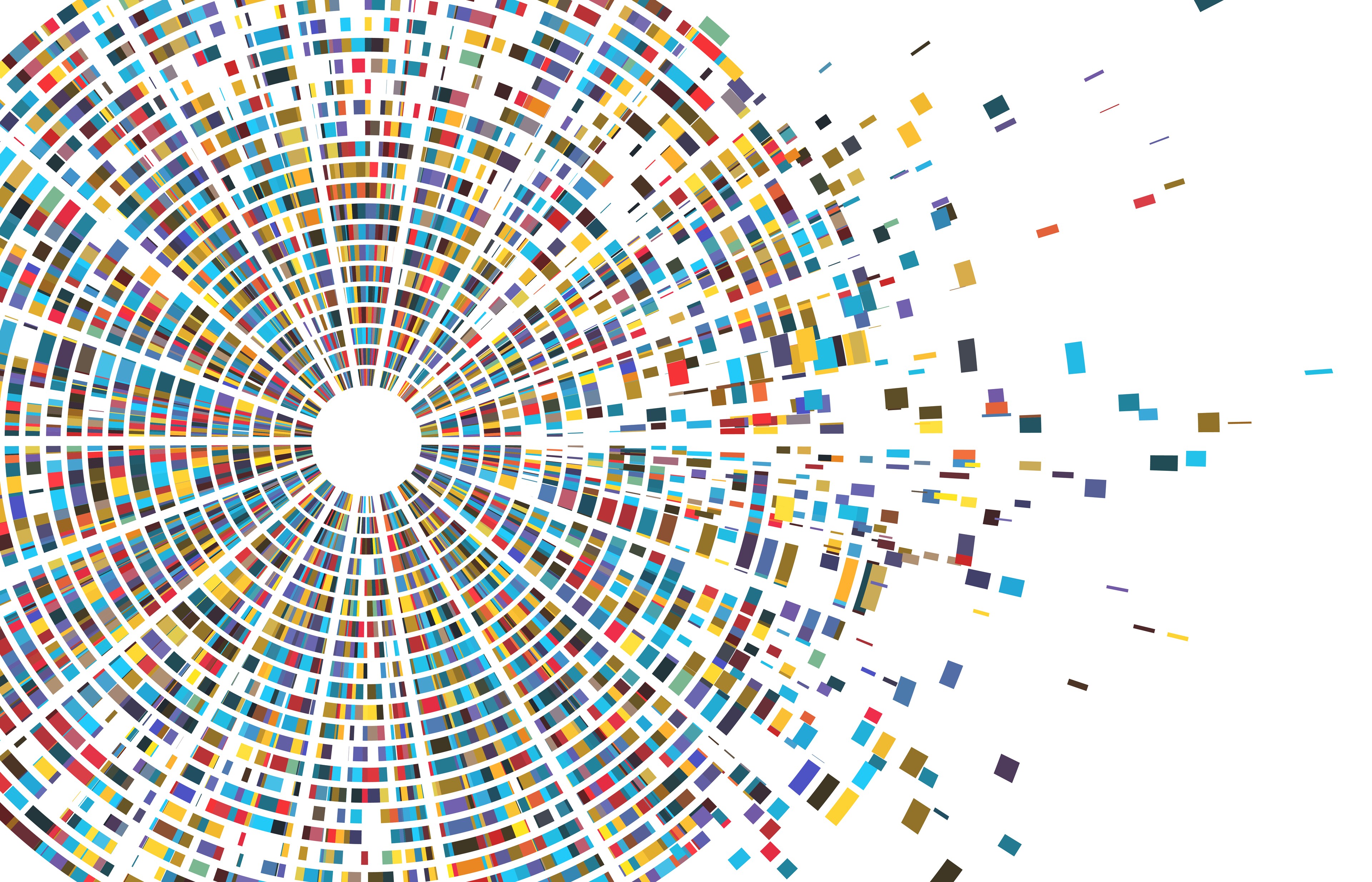 A graphic of a genetic analysis panel in bright colours