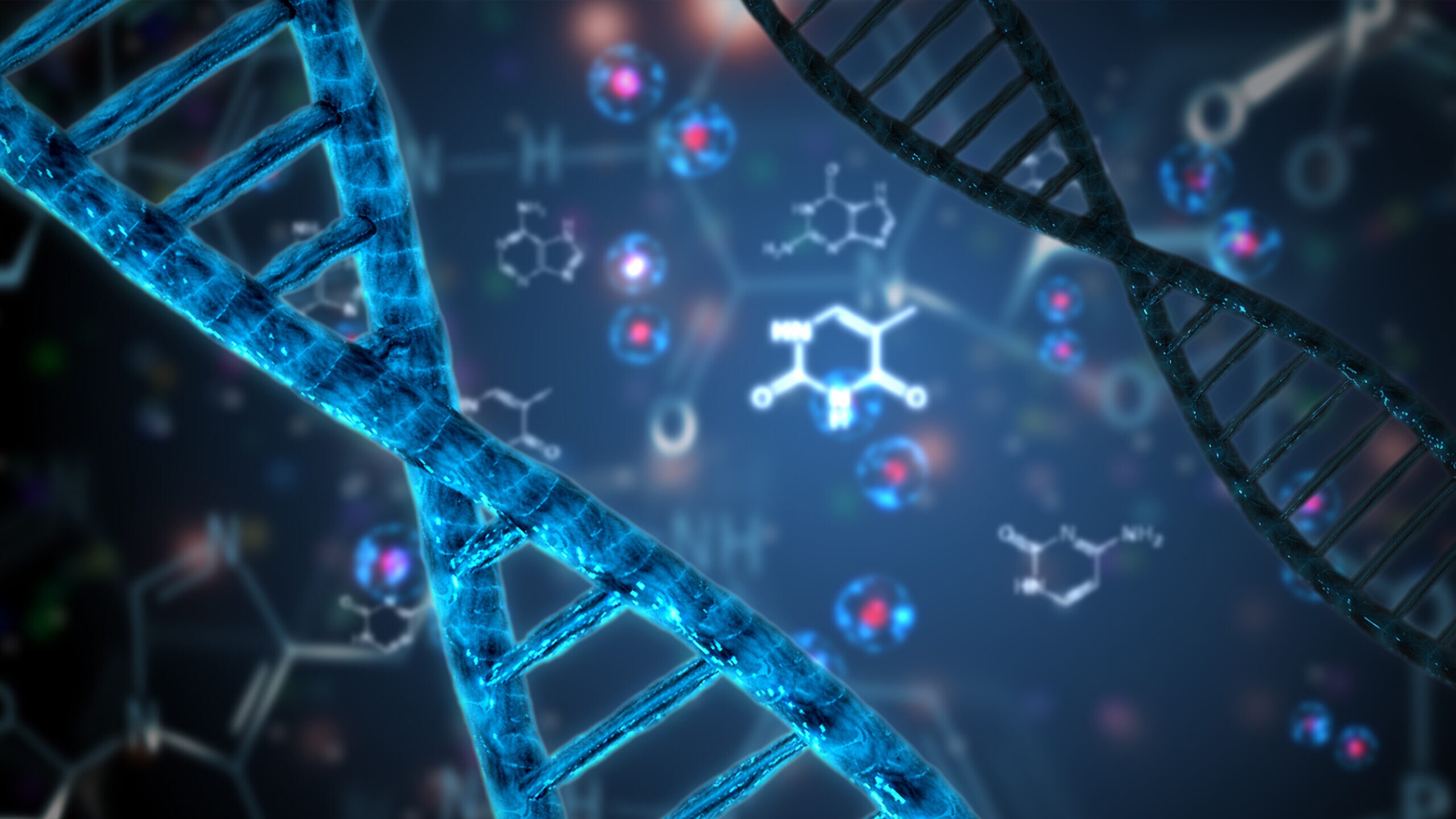 double helix dna abstract background