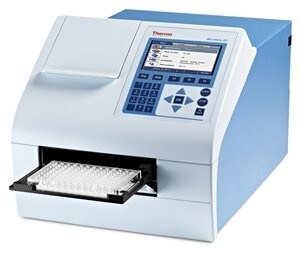 Multiskan™ GO Microplate Spectrophotometer Perform photometric research applications such as DNA, RNA and protein analysis with the Thermo Scientific™ Multiskan™ GO Microplate Spectrophotometer. The Multiskan GO features a broad wavelength range (including UV area), path length correction and a fast reading speed. Our intuitive user interface lets you run quick measurements directly from the instrument. Or, use our comprehensive, yet easy-to use Thermo Scientific™ SkanIt™ Software for more demanding assays.